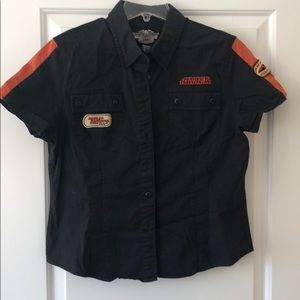 Harley Davison Female blouse XL runs small. M-L